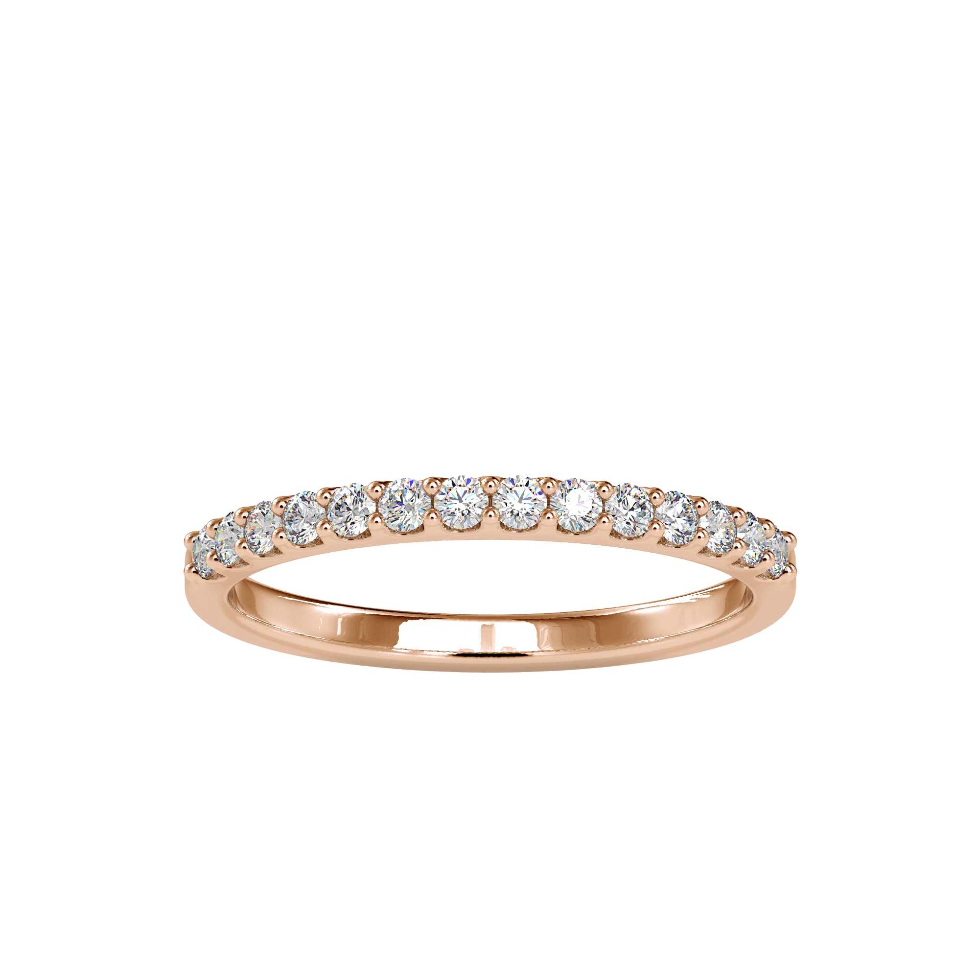 Buy Half Eternity Diamond Ring For Women Ring Eva Gems Rose Gold 3(14.0mm)